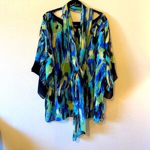 DANA KAY TUNIC SHEER SLEEVES Beads Tunic & Scarf